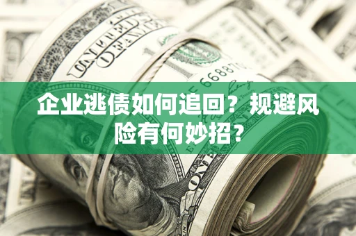 武汉企业逃债如何追回？规避风险有何妙招？