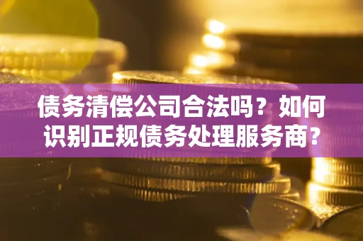 武汉债务清偿公司合法吗？如何识别正规债务处理服务商？