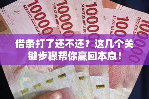 武汉借条打了还不还？这几个关键步骤帮你赢回本息！