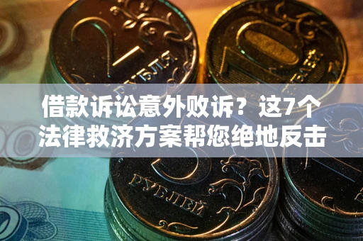 武汉借款诉讼意外败诉？这7个法律救济方案帮您绝地反击！