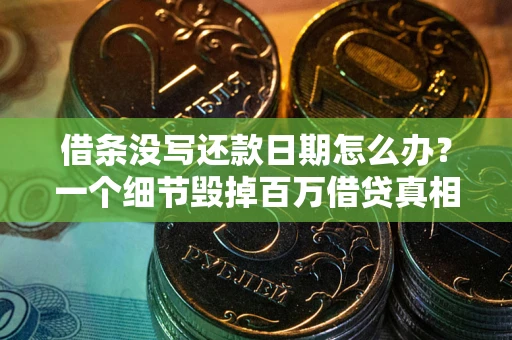 武汉借条没写还款日期怎么办？一个细节毁掉百万借贷真相