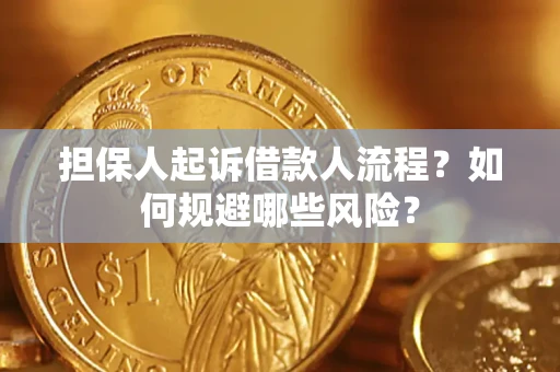 武汉担保人起诉借款人流程？如何规避哪些风险？