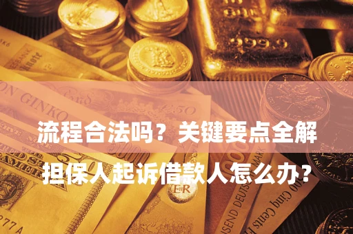 武汉

担保人起诉借款人怎么办？流程合法吗？关键要点全解析