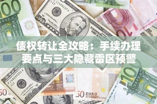 武汉债权转让全攻略：手续办理要点与三大隐藏雷区预警
