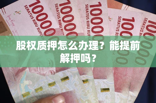 武汉股权质押怎么办理？能提前解押吗？