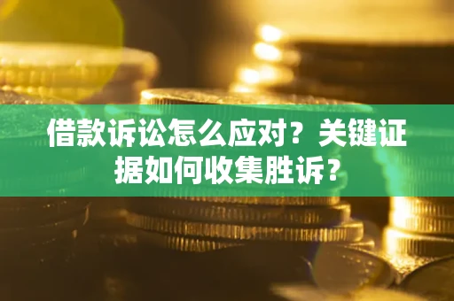 武汉借款诉讼怎么应对？关键证据如何收集胜诉？