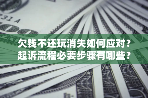 武汉欠钱不还玩消失如何应对？起诉流程必要步骤有哪些？