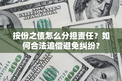 武汉按份之债怎么分担责任？如何合法追偿避免纠纷？